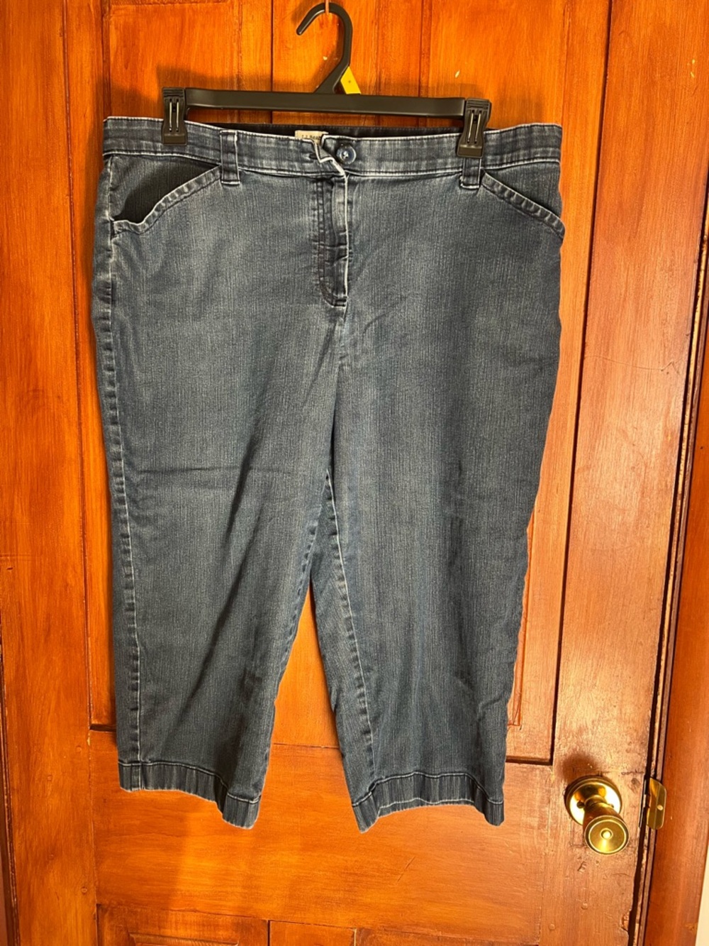 L.L. Bean Dark Blue Cropped Denim Jeans